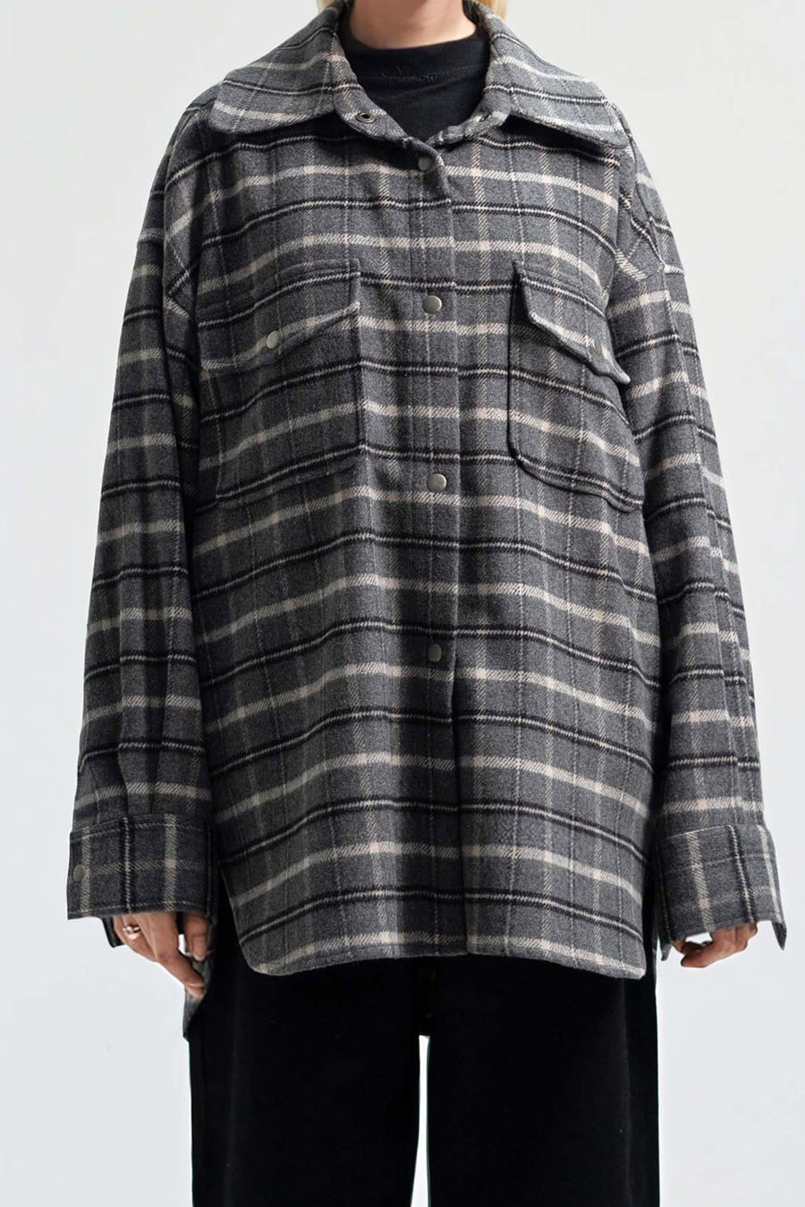 Grey chequered