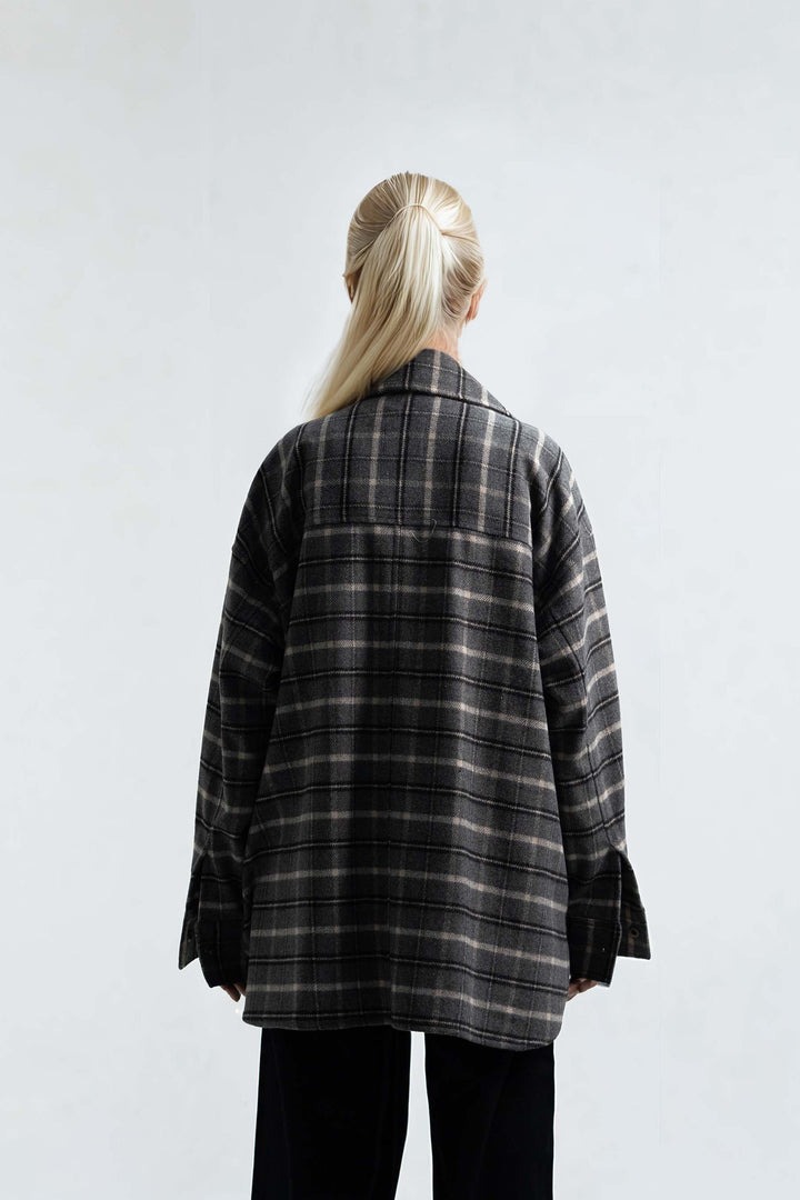 Grey chequered