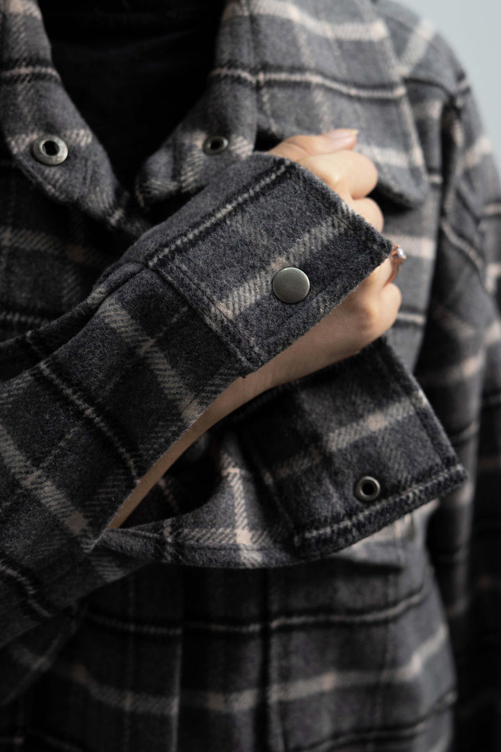Grey chequered