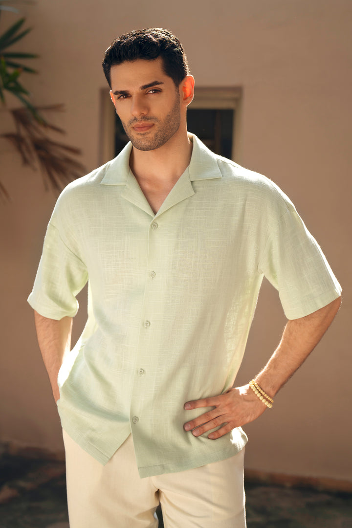 Mint Green Relaxed Resort Shirt