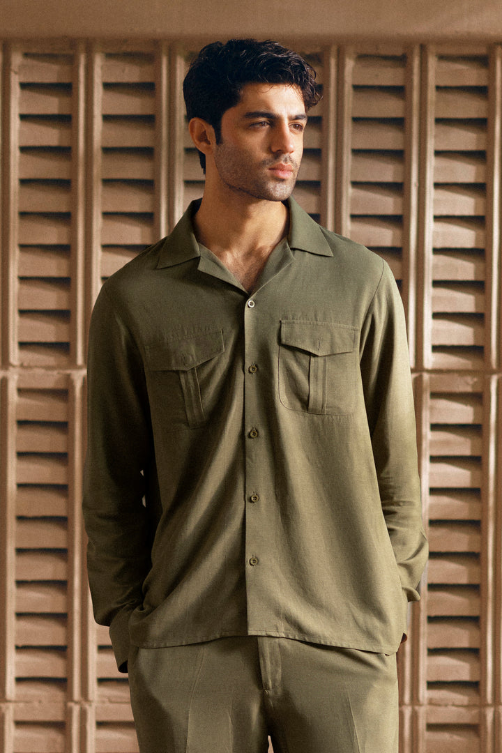 Olive Linen Co-Ord