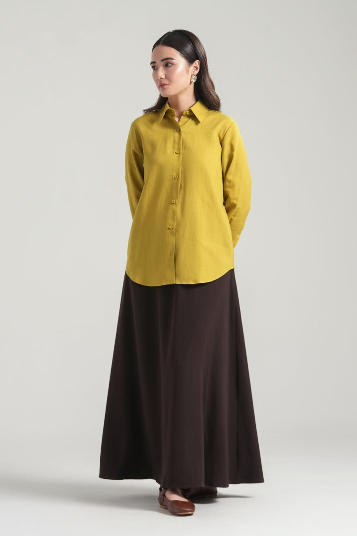 Mustard Linen Shirt