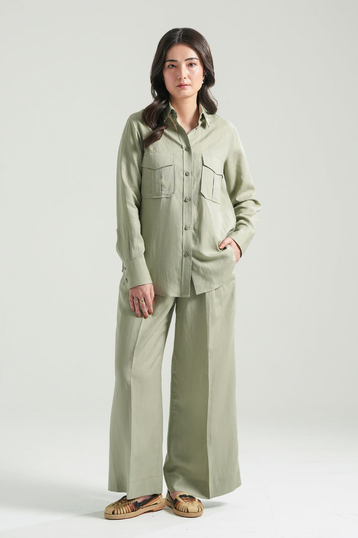 Pistachio Linen Co-Ord Set