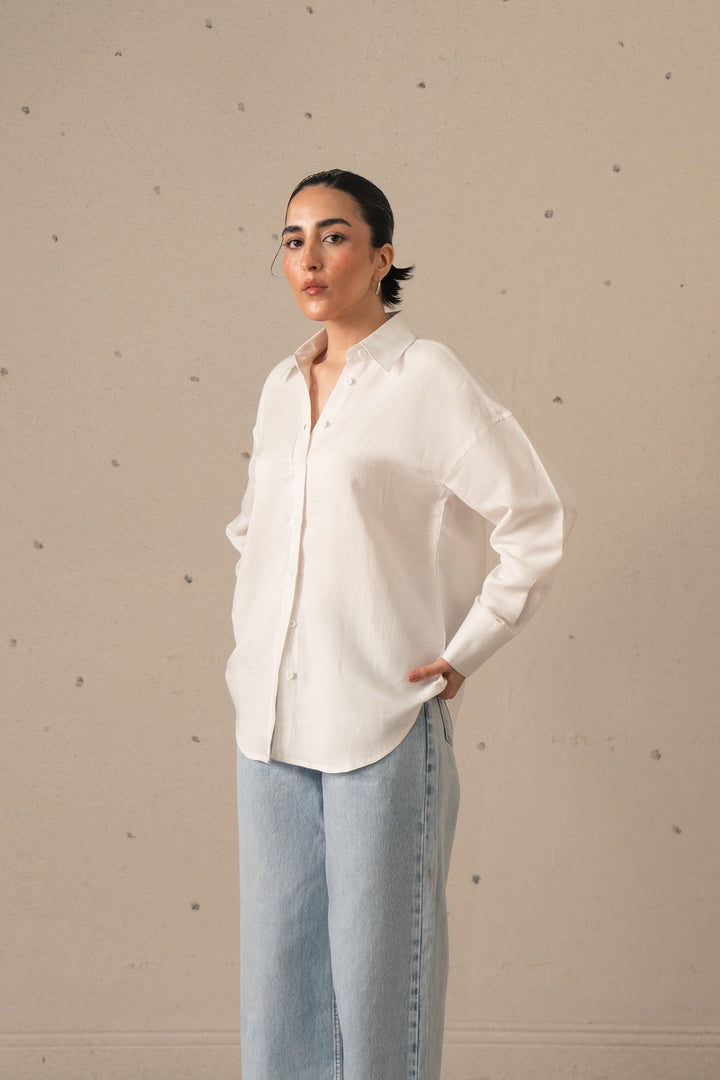 White Linen Shirt