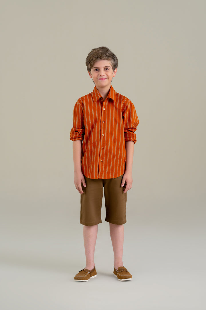 Rust Stripped Shirt
