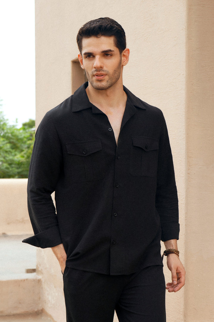 Black Linen Co-Ord