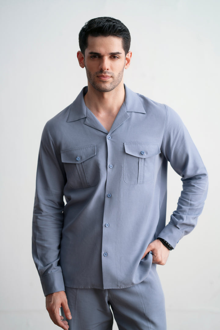 Sky Blue Linen Co-Ord