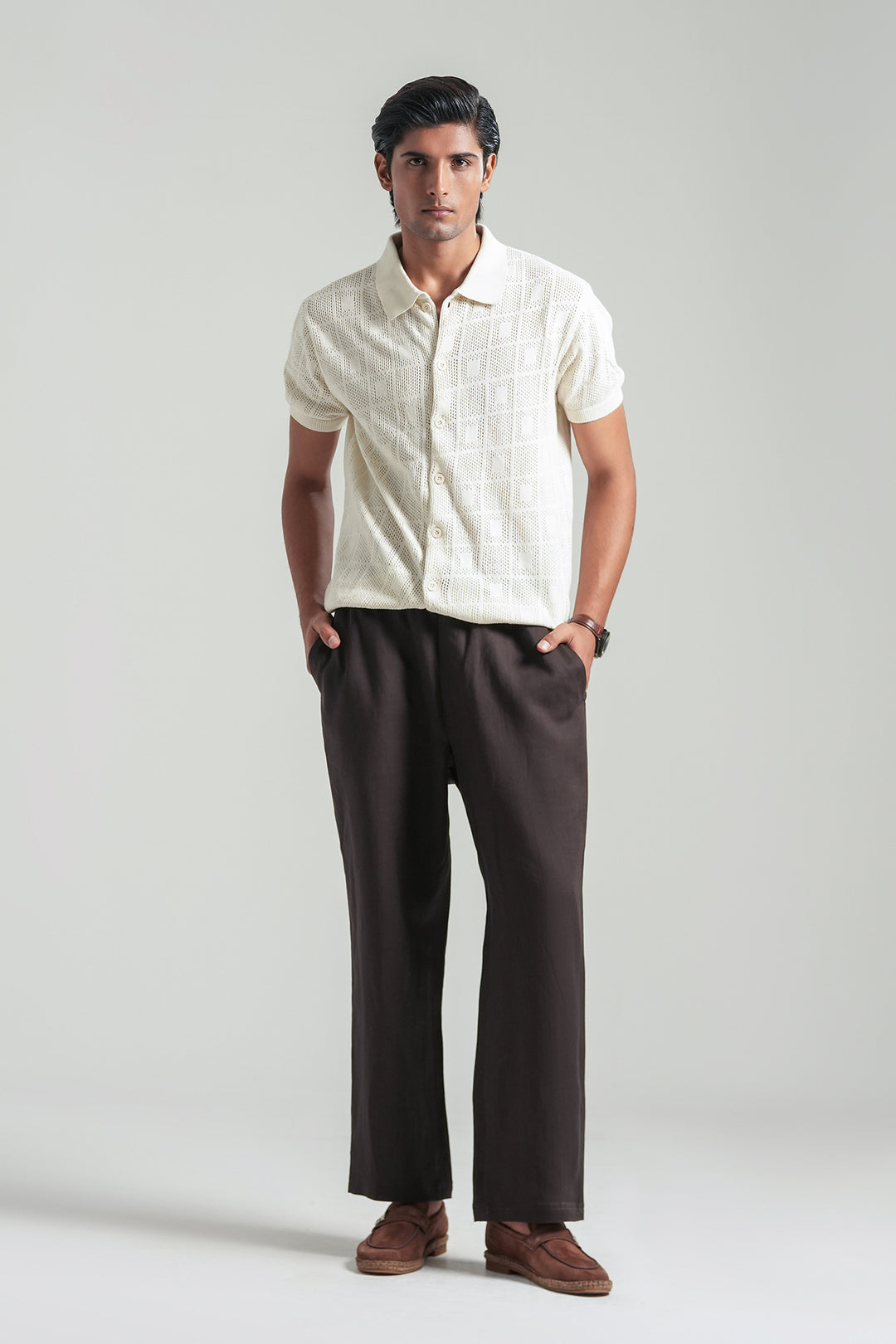 Offwhite Knitted Polo
