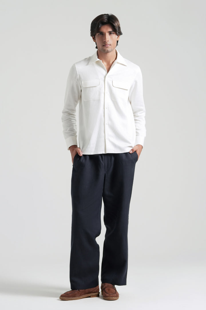 Off-White Two Pocket Linen Shirt