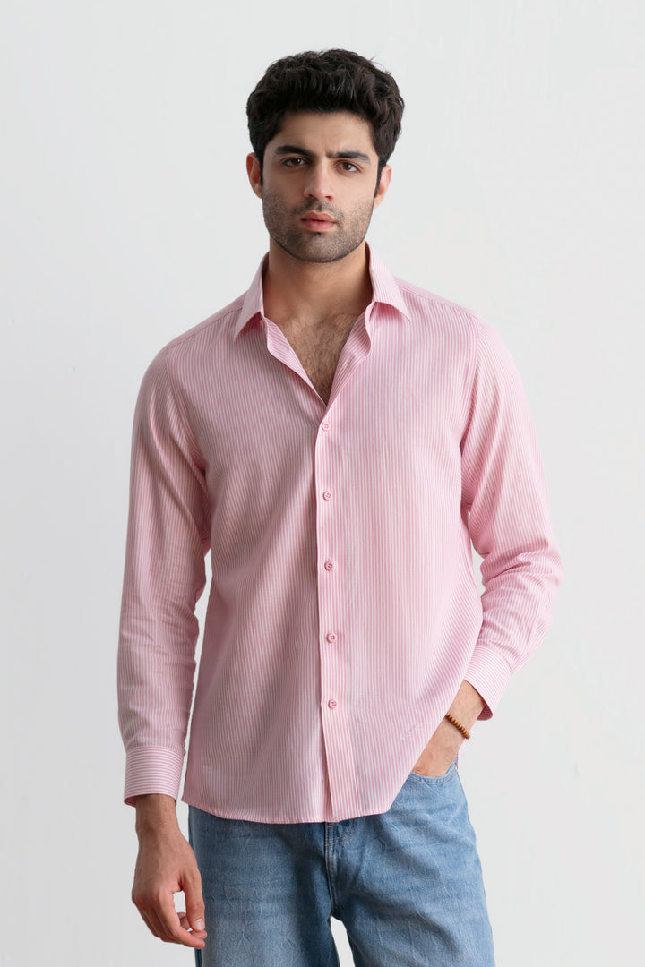 Pink Striped Shirt