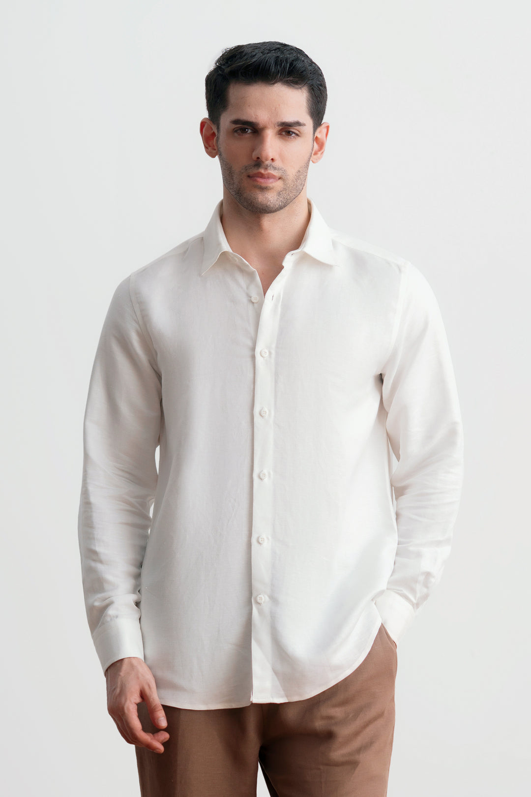 White Linen Shirt