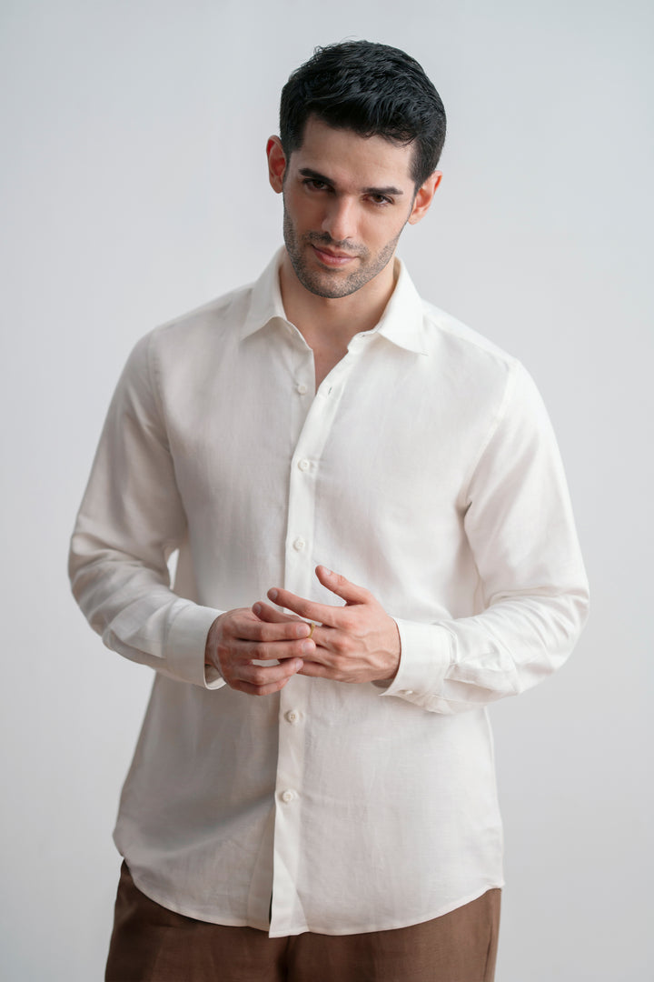 White Linen Shirt