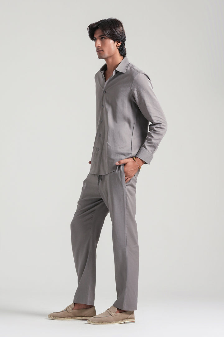 Grey Linen Co-Ord Set
