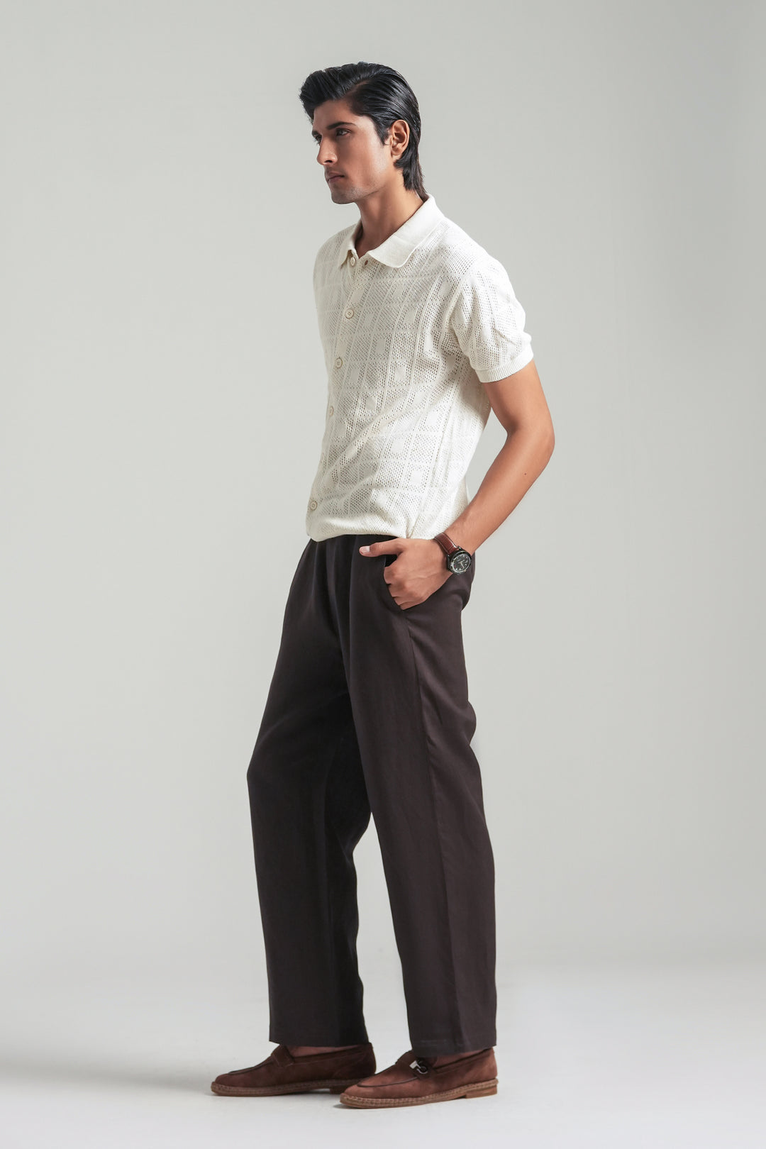 Offwhite Knitted Polo