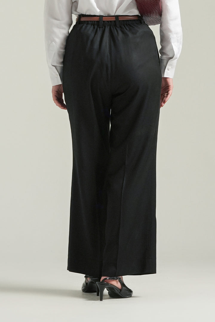 Black Straight Fit Trouser