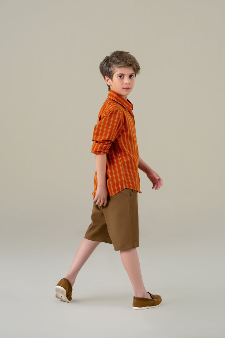 Rust Stripped Shirt