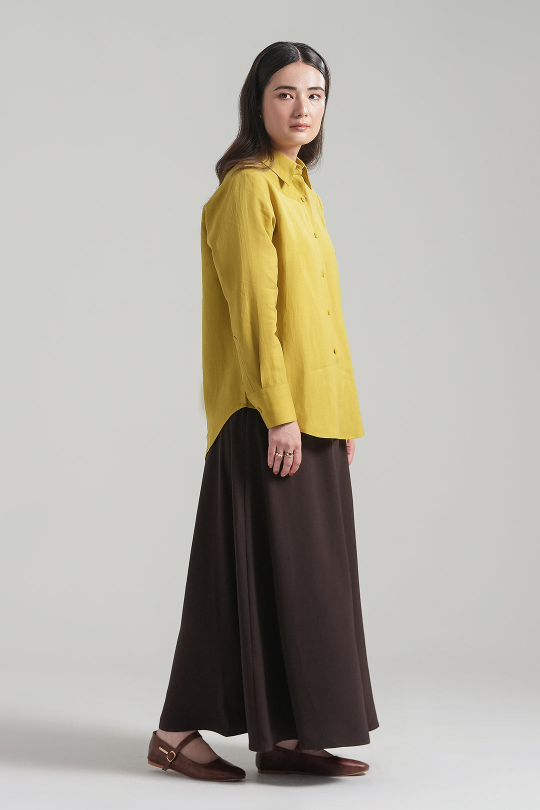Mustard Linen Shirt