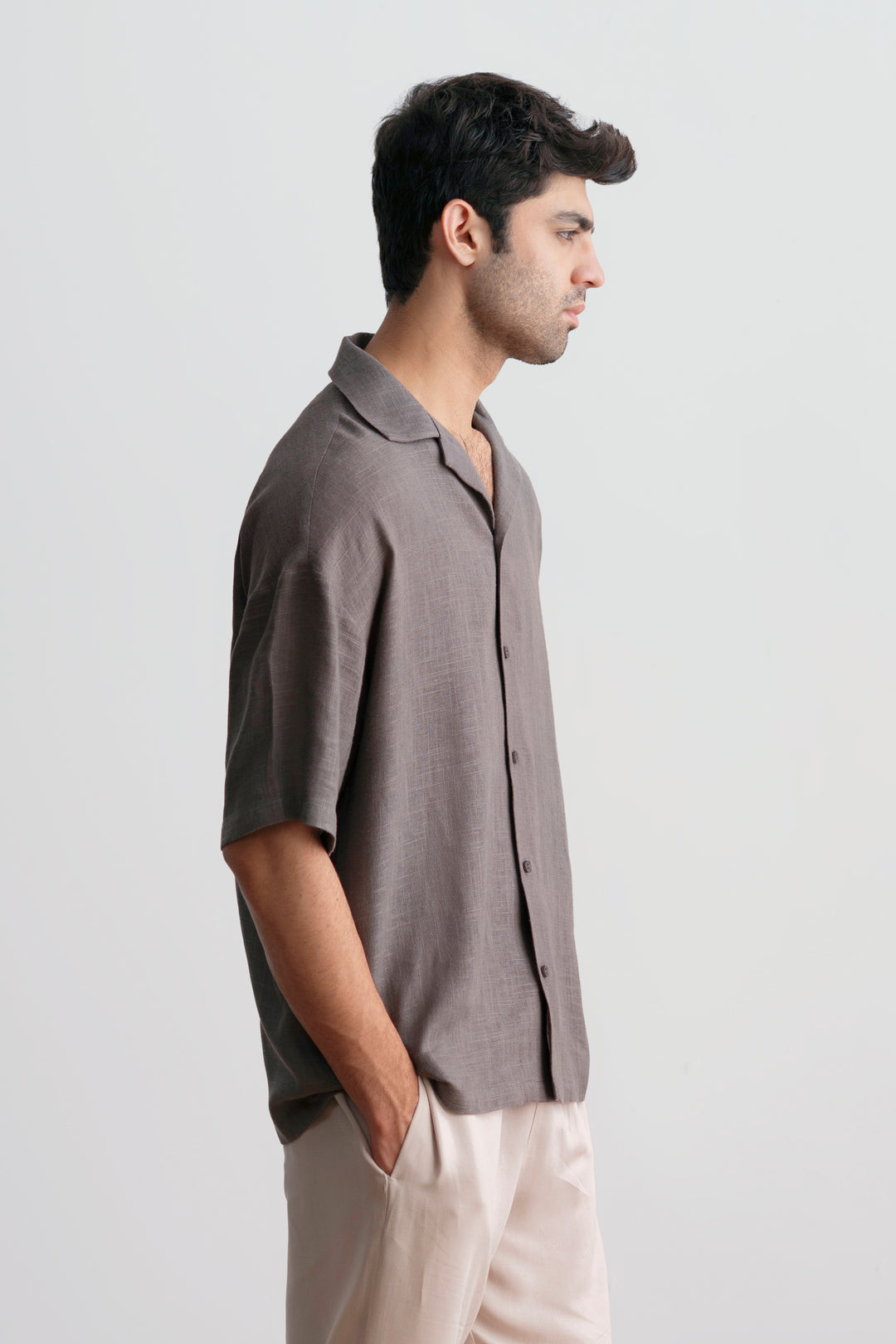 Grey Relaxed Resort Shirt