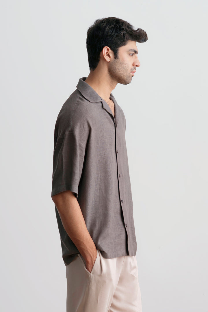 Grey Relaxed Resort Shirt
