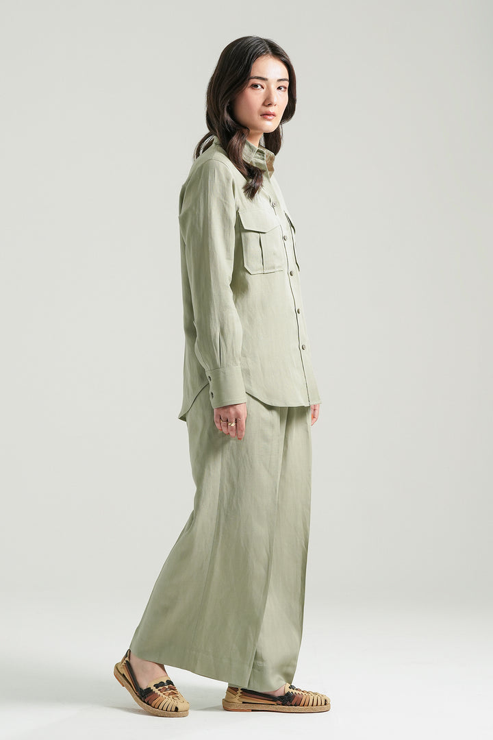 Pistachio Linen Co-Ord Set