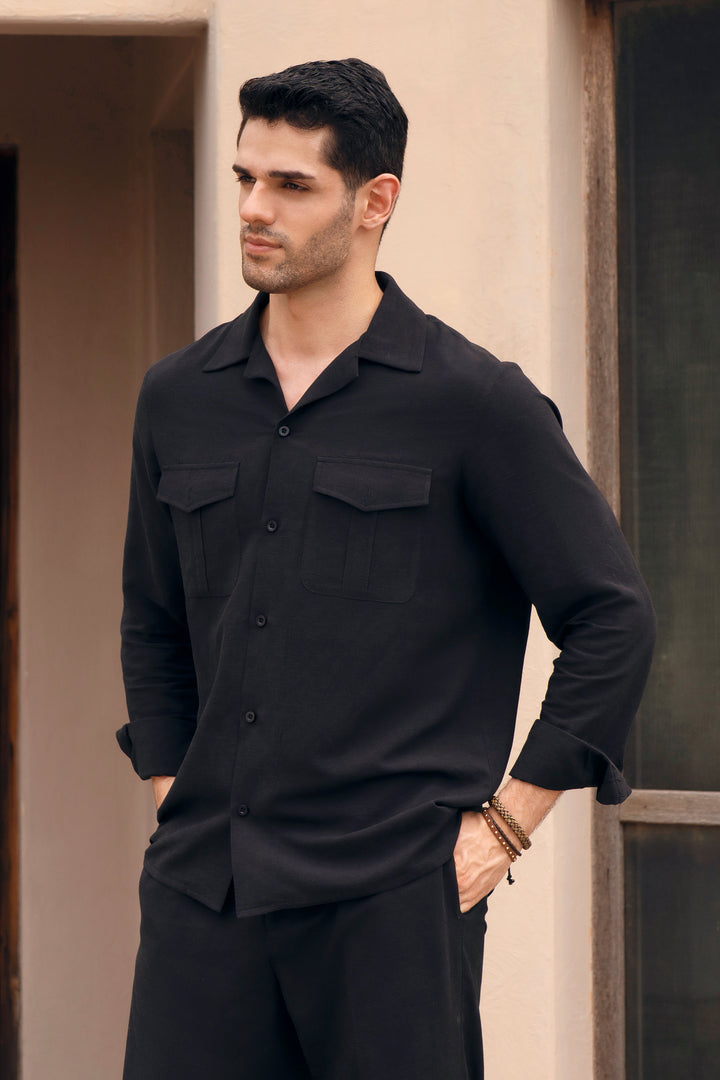 Black Linen Co-Ord