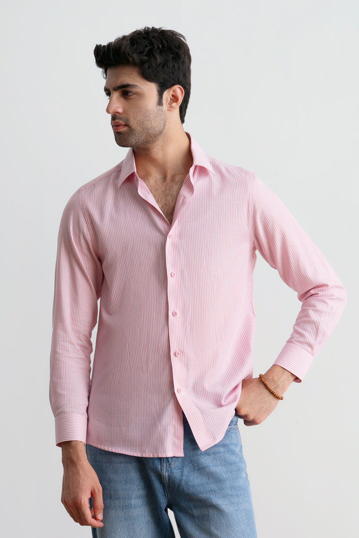 Pink Striped Shirt