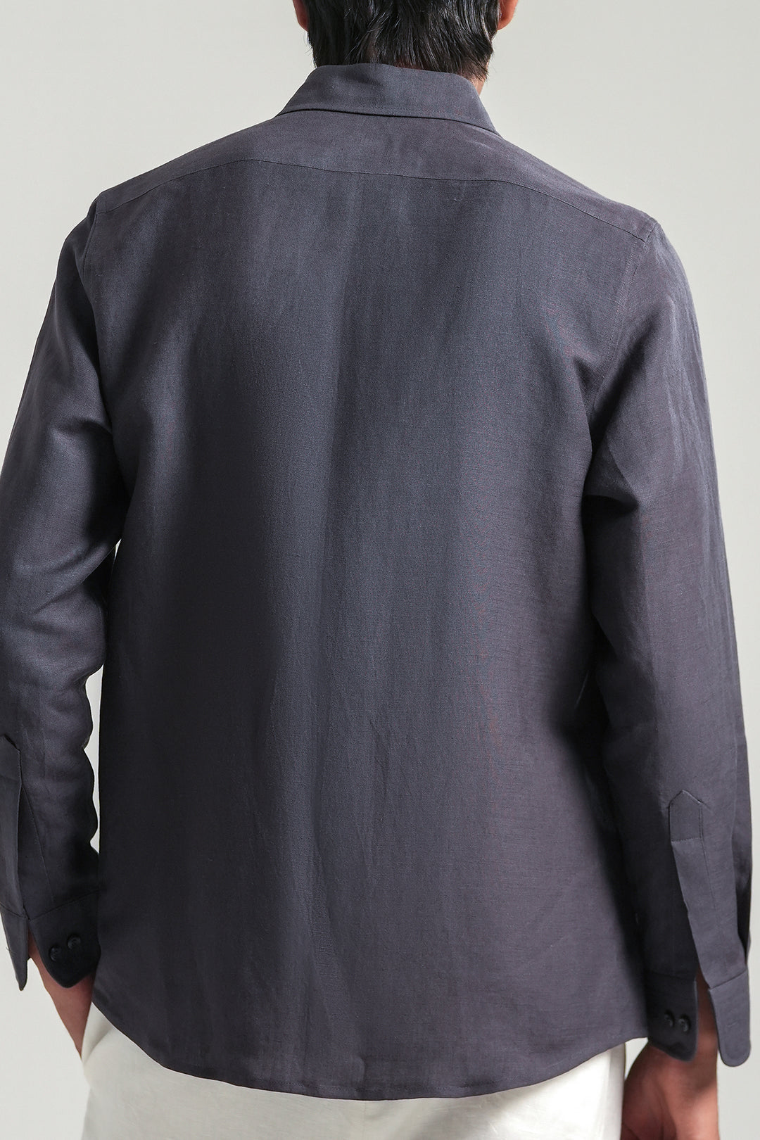 Dark Purple Linen Shirt