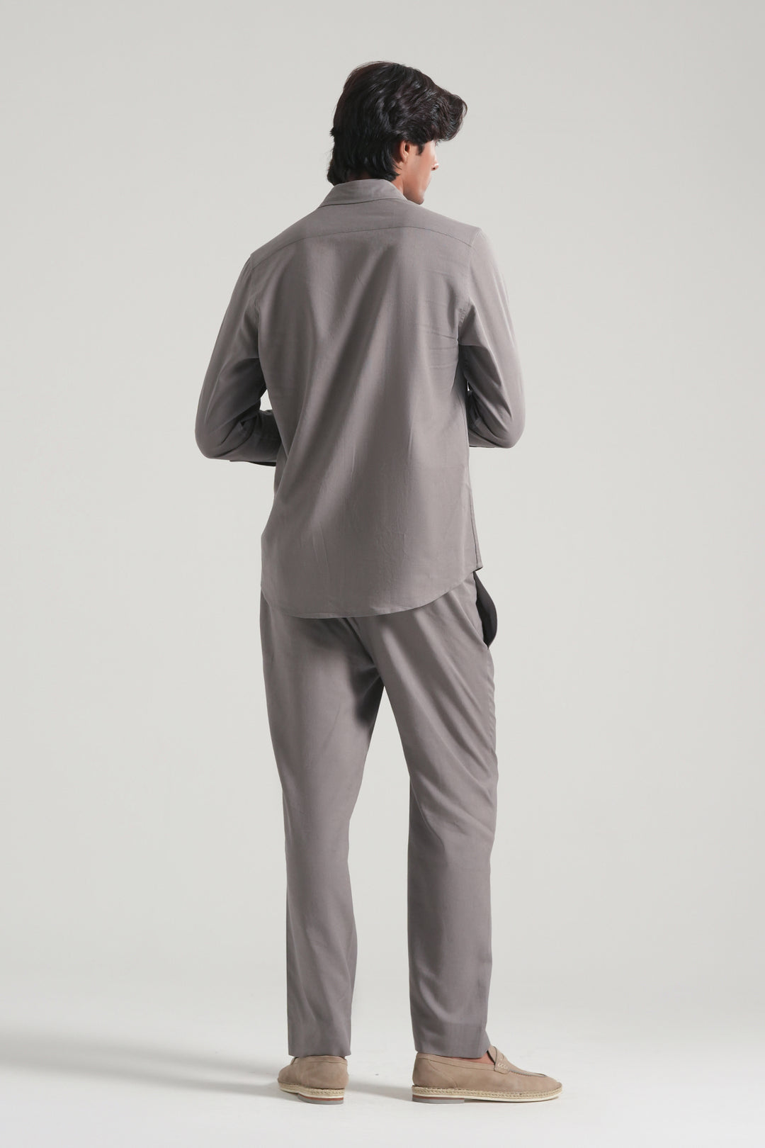 Grey Linen Co-Ord Set