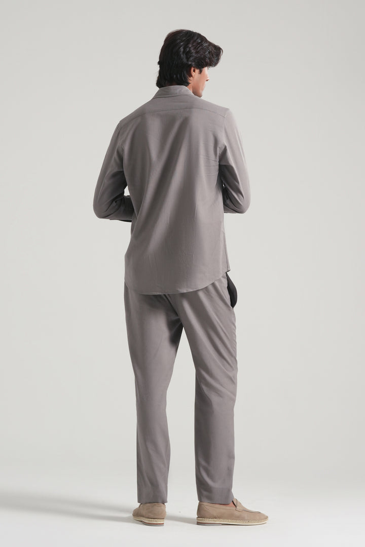 Grey Linen Co-Ord Set