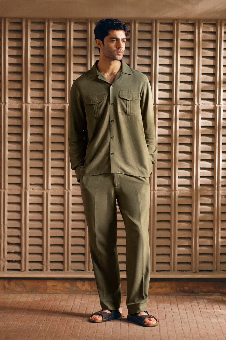 Olive Linen Co-Ord