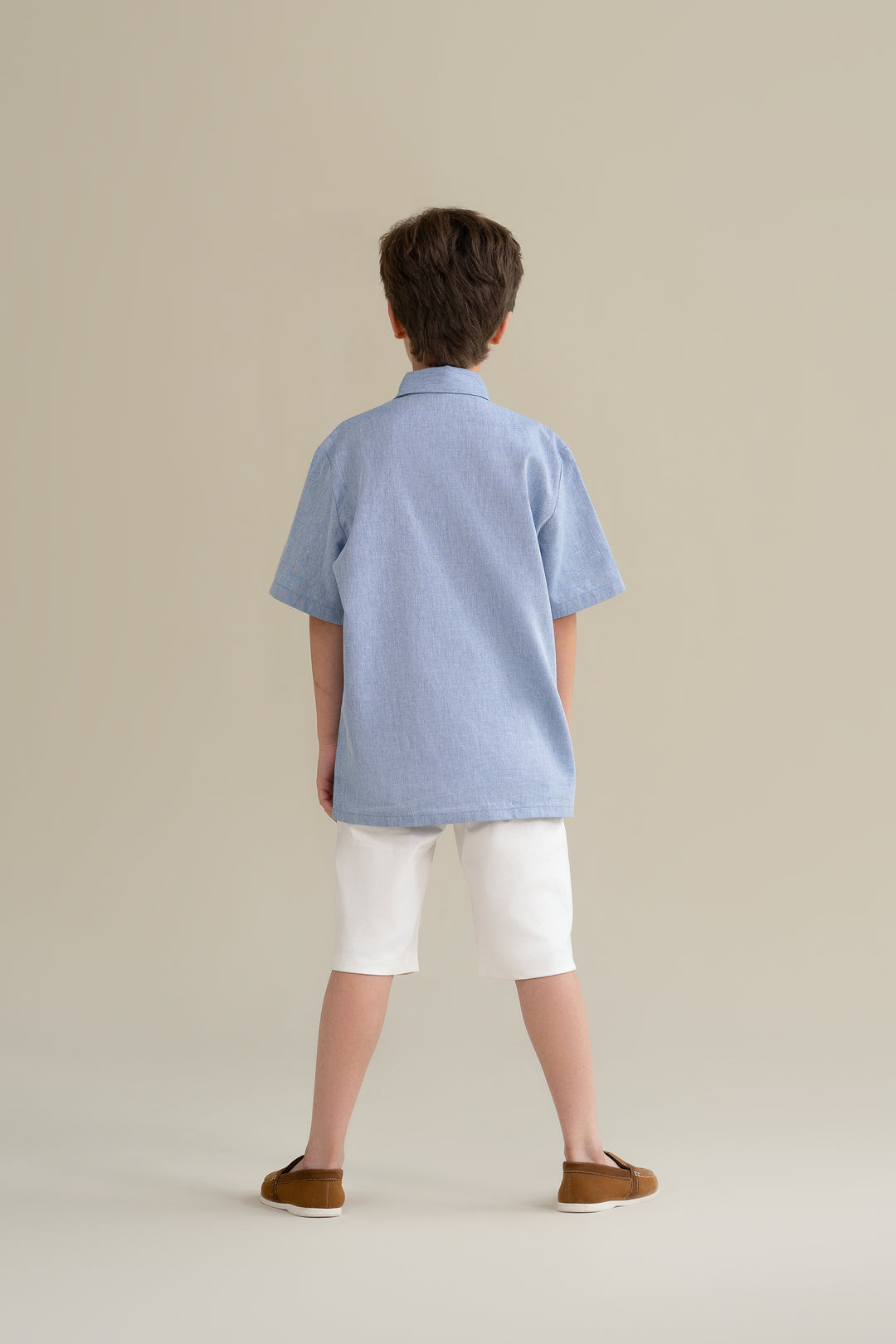 Blue Textured Shirt