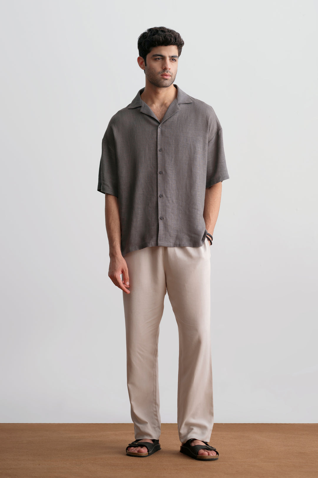 Grey Relaxed Resort Shirt