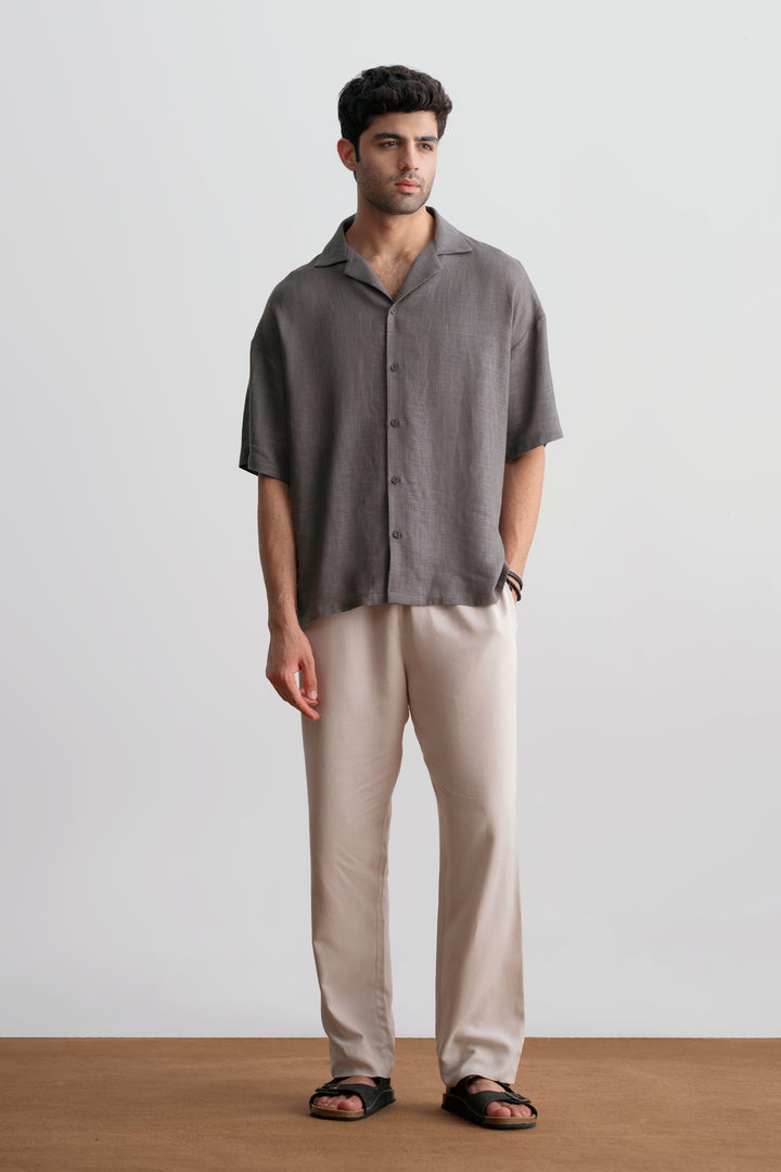 Grey Relaxed Resort Shirt