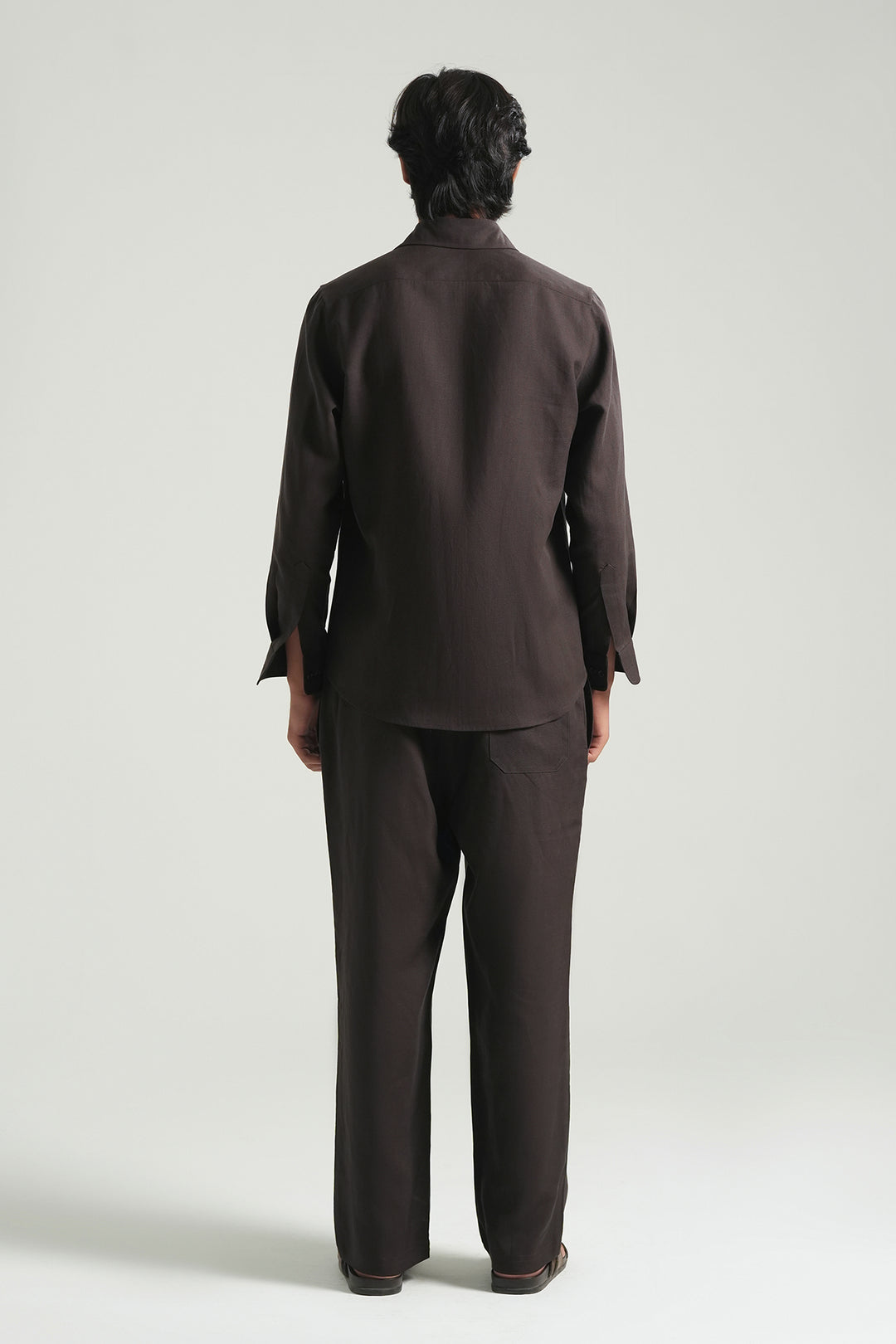 Dark Brown Linen Shirt