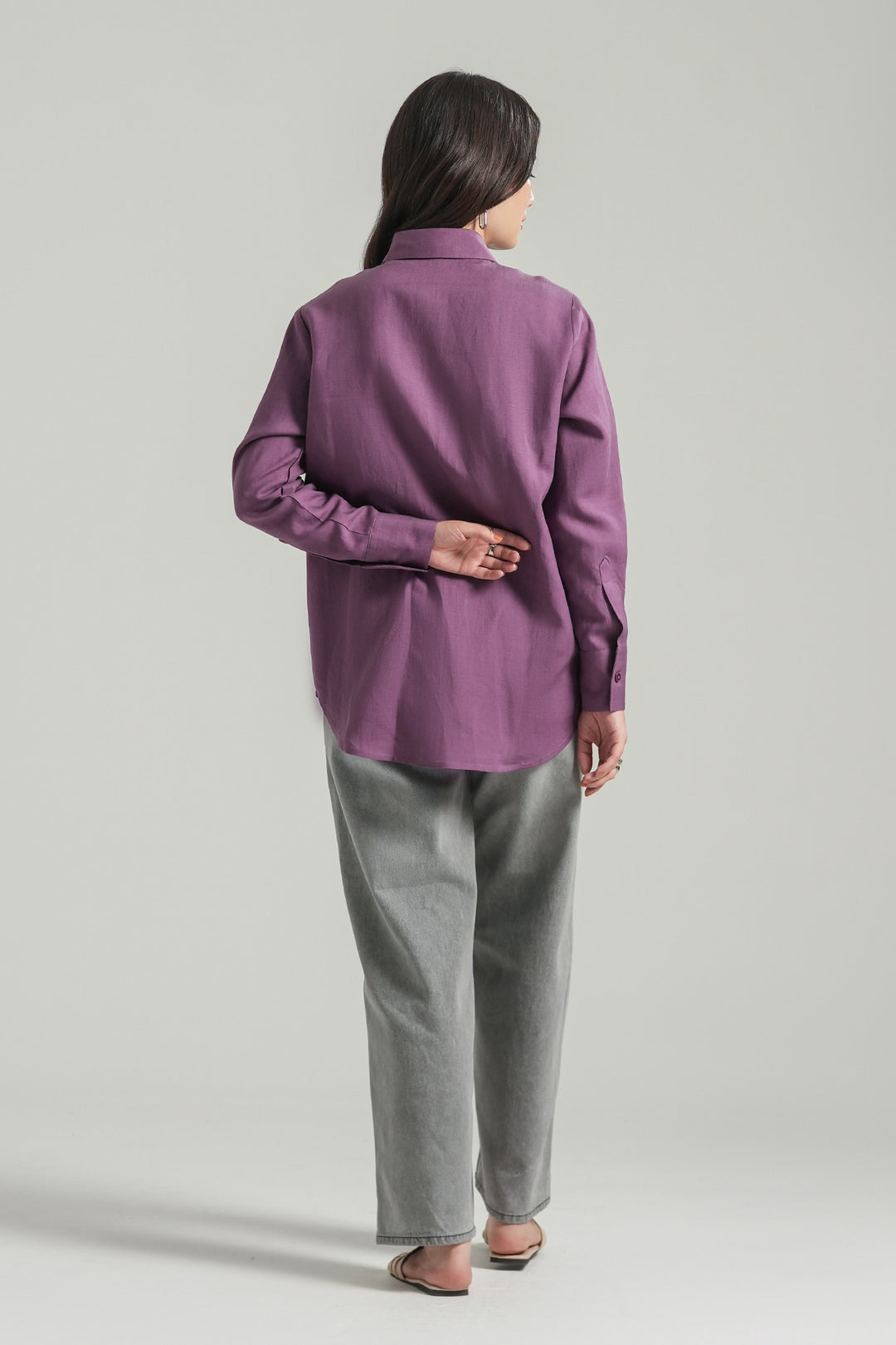 Purple Linen Shirt