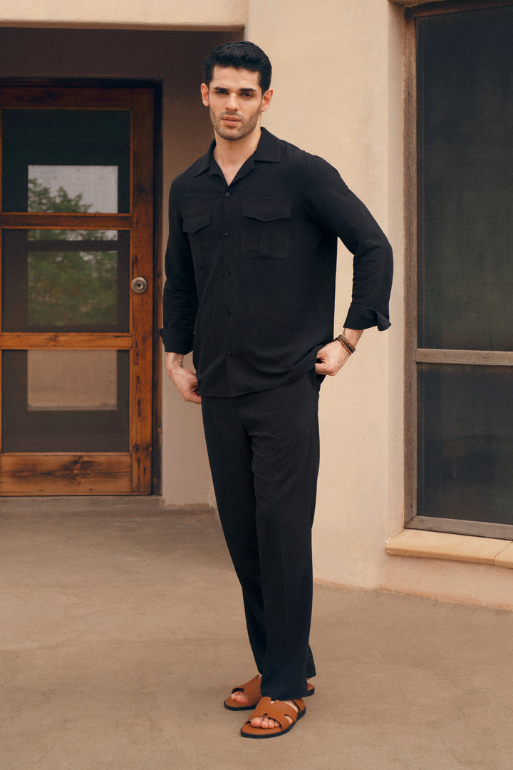Black Linen Co-Ord
