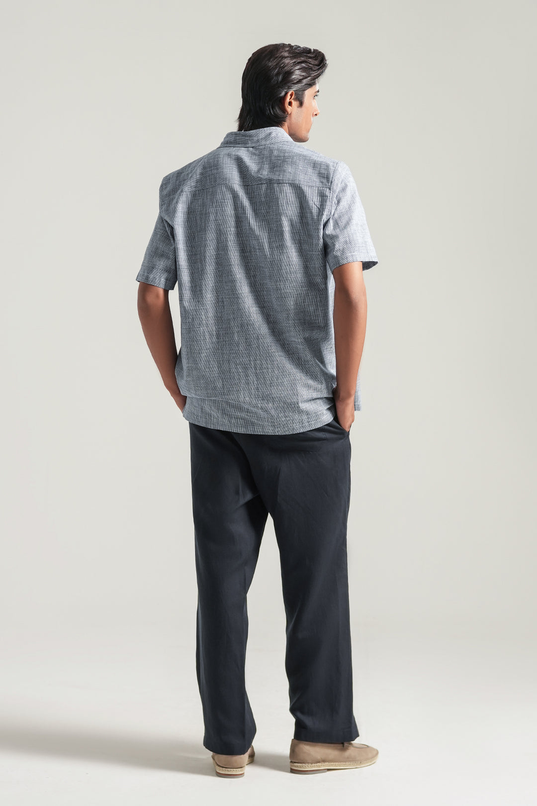 Blue Short Sleeves Shirt