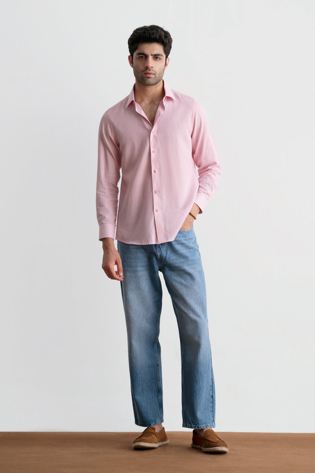 Pink Striped Shirt