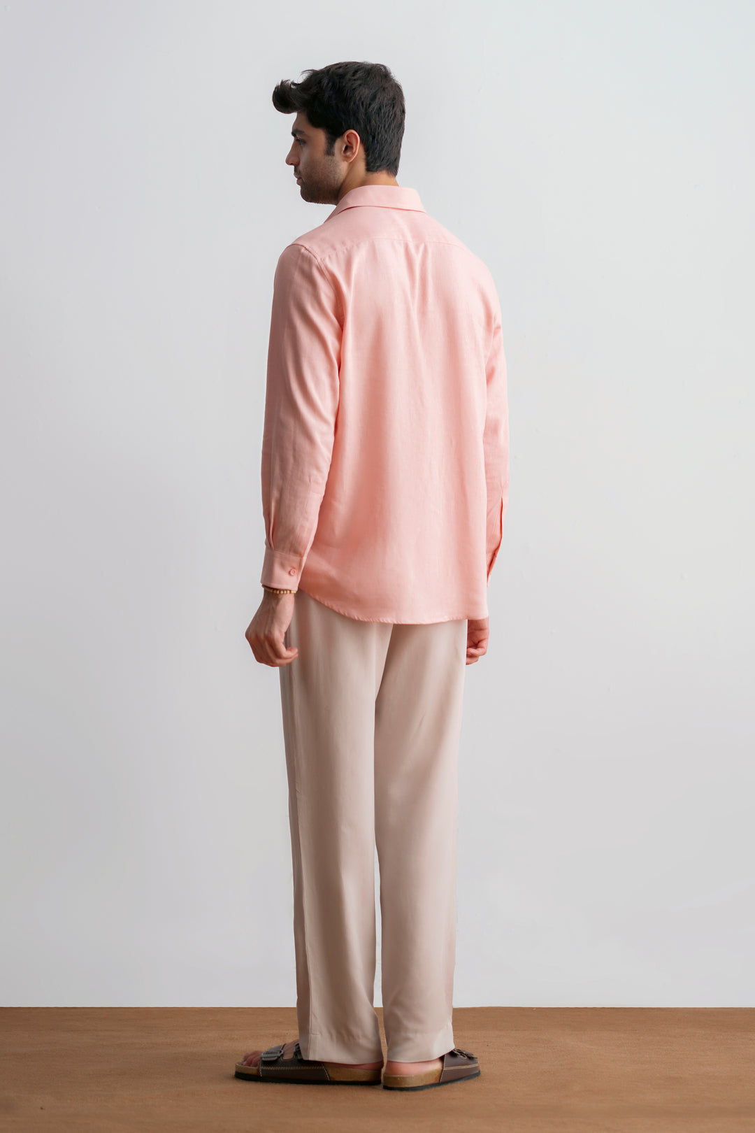 Baby Pink Linen Shirt