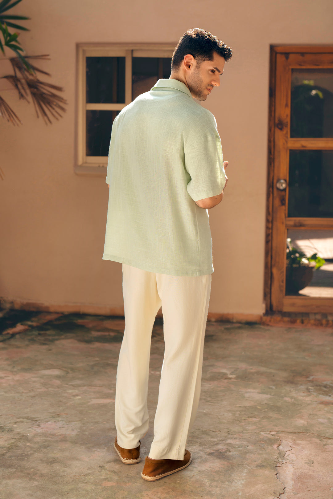 Mint Green Relaxed Resort Shirt