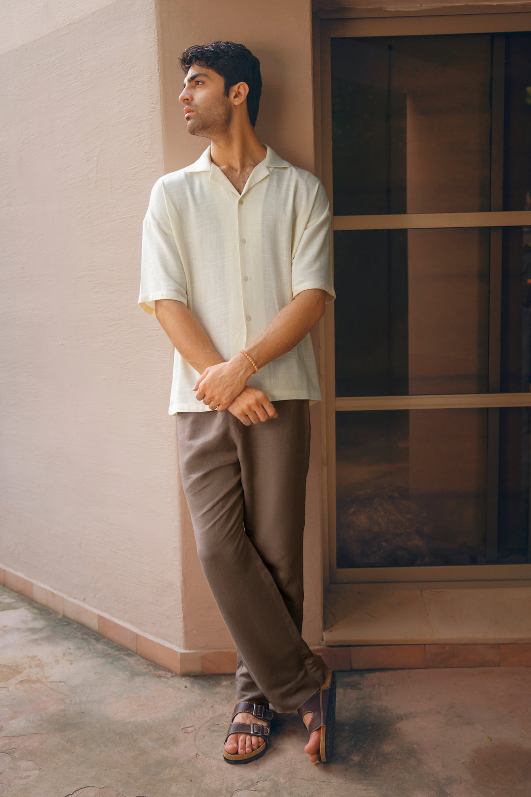 Beige Relaxed Resort Shirt