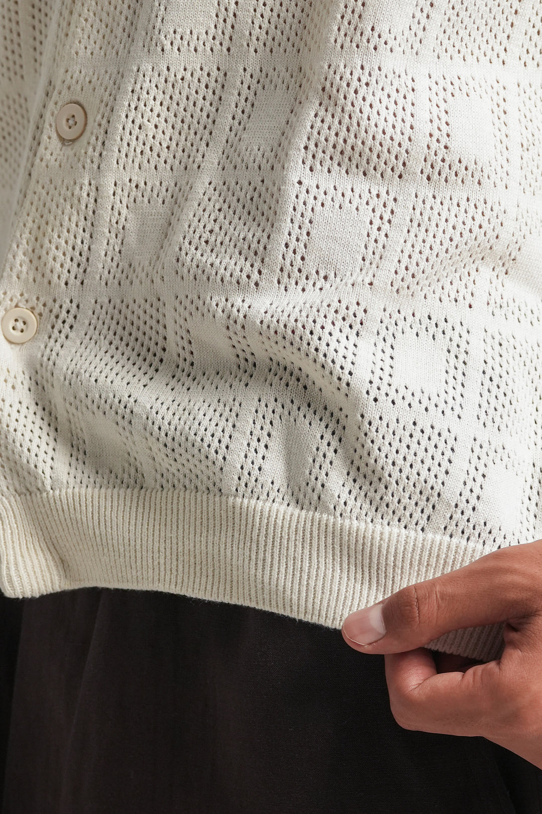 Offwhite Knitted Polo