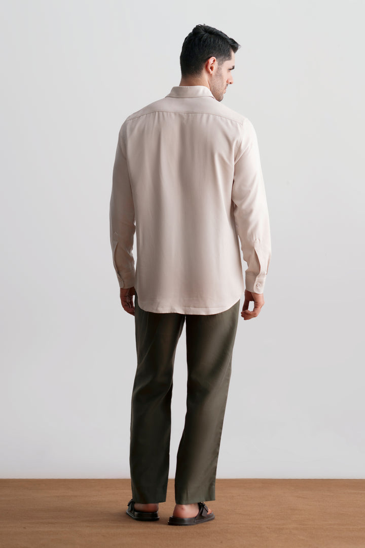Beige Linen Shirt