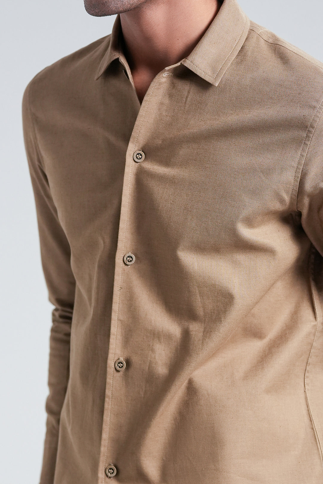 Brown Linen Co-Ord Set