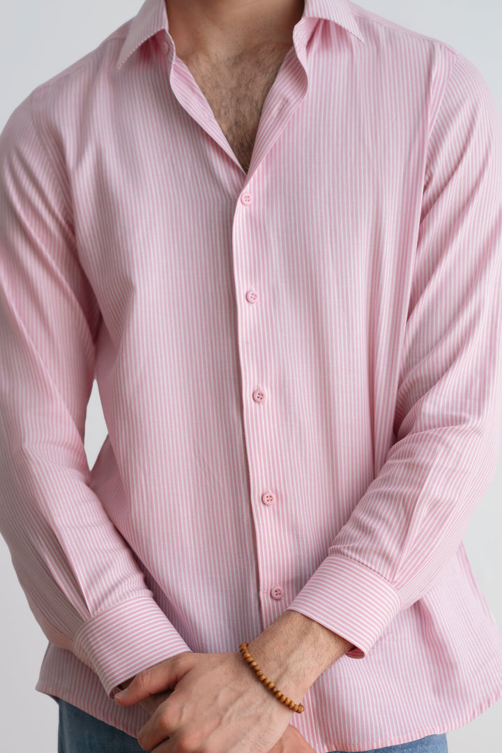 Pink Striped Shirt