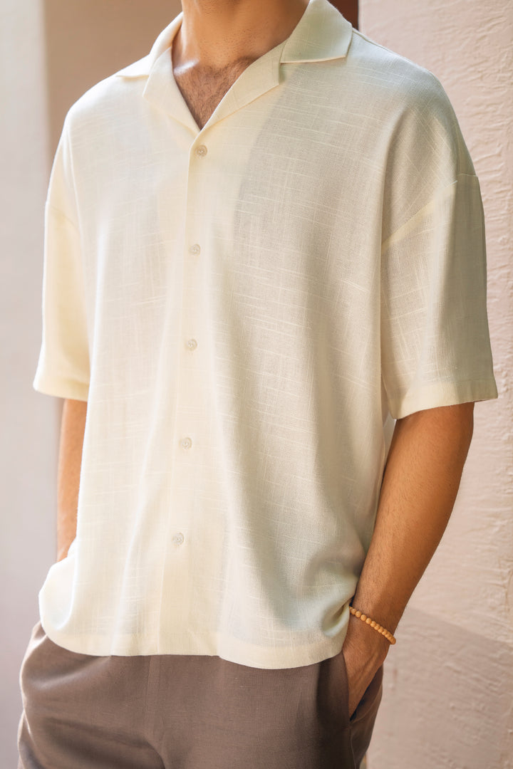 Beige Relaxed Resort Shirt
