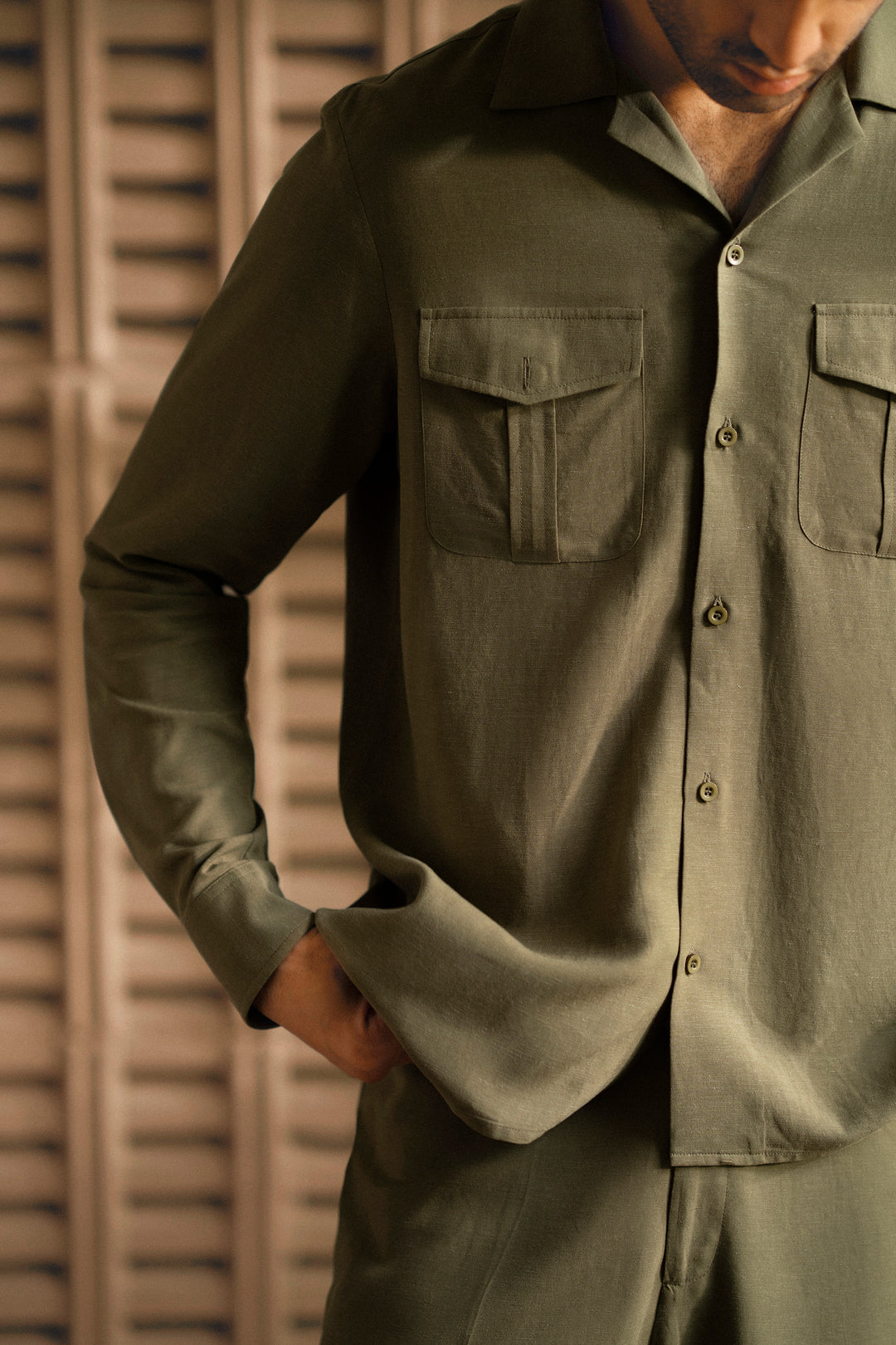 Olive Linen Co-Ord