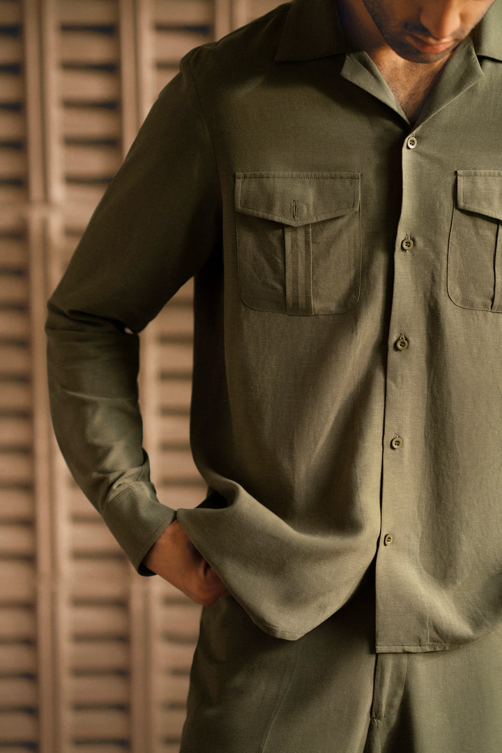Olive Linen Co-Ord