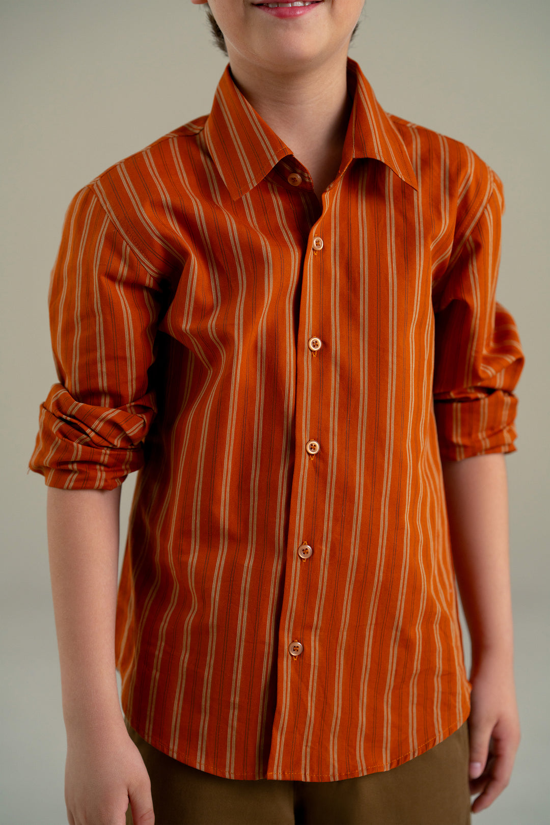 Rust Stripped Shirt