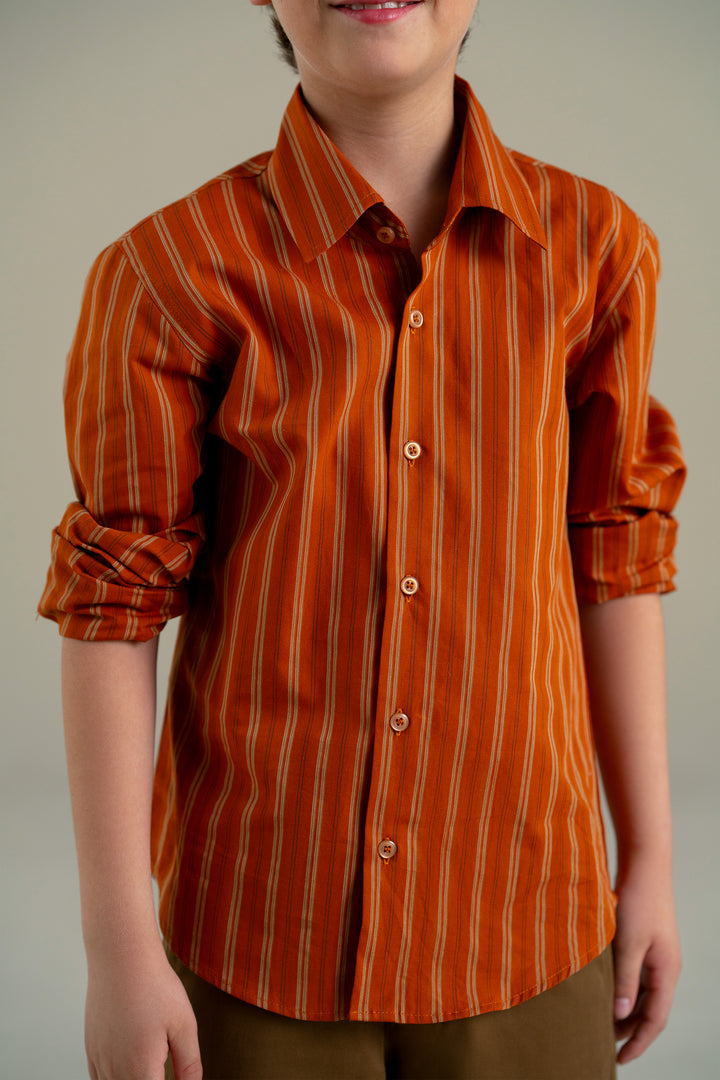 Rust Stripped Shirt
